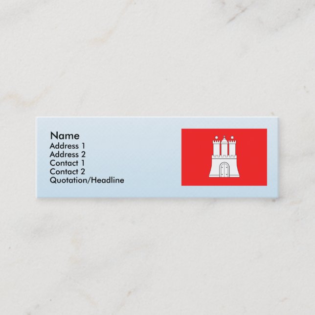Carte De Visite Mini Hambourg, Allemagne (Devant)