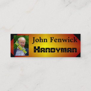 Carte De Visite Mini Handyman Modèle Petite entreprise Jardin de trava