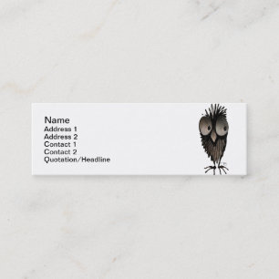 Carte De Visite Mini Hibou drôle