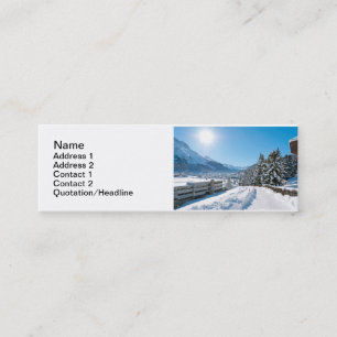 Carte De Visite Mini Hiver à Saint-Moritz