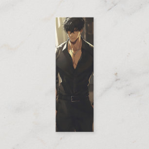 Carte De Visite Mini Homme Séduisant et Dangereux de l'Anime