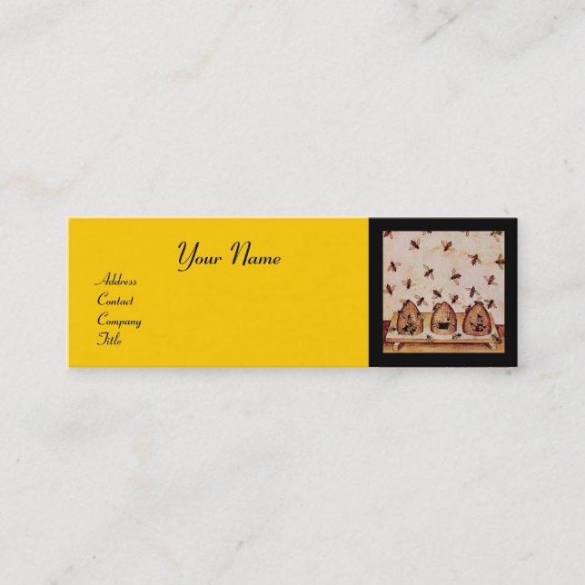 CARTE DE VISITE MINI HONEY BEE, MAINTIEN DE L'OEUVRE, APIARISTE DE L'OE (Devant)