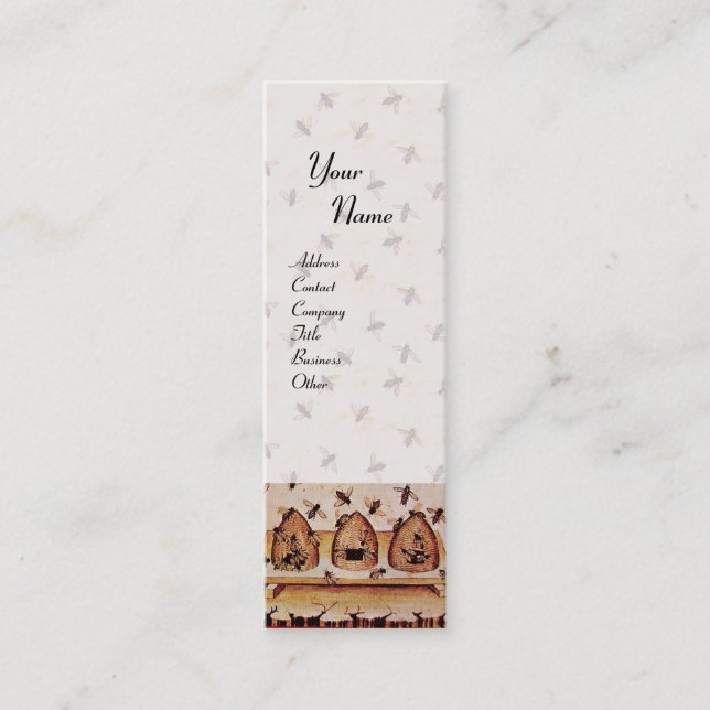 CARTE DE VISITE MINI HONEY BEE, MAINTIEN DE L'OEUVRE, APIARISTE DE L'OE (Devant)