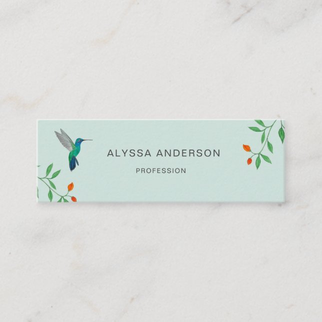Carte De Visite Mini Hummingbird  Business Card (Devant)