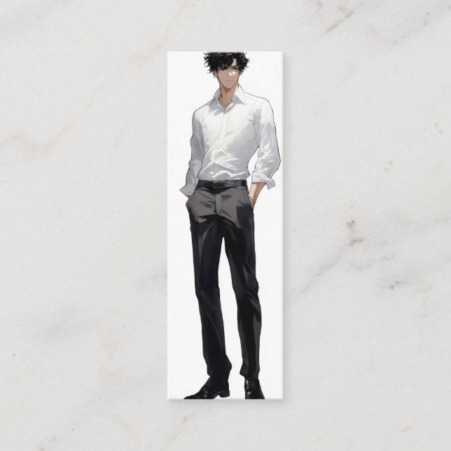 Carte De Visite Mini Ikemen Anime Man (Devant)