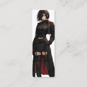 Carte De Visite Mini Imaginaire Anime mystérieuse fille