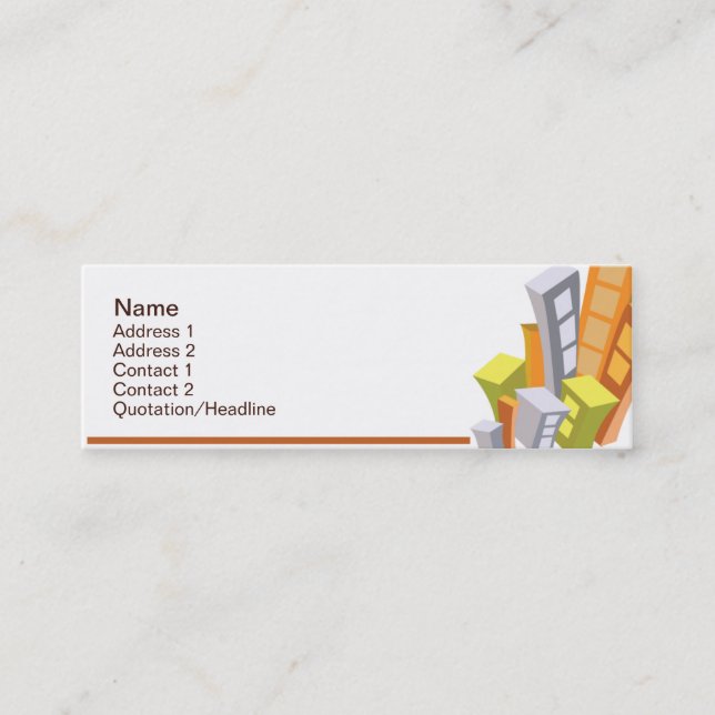 Carte De Visite Mini Immobiliers - maigres (Devant)