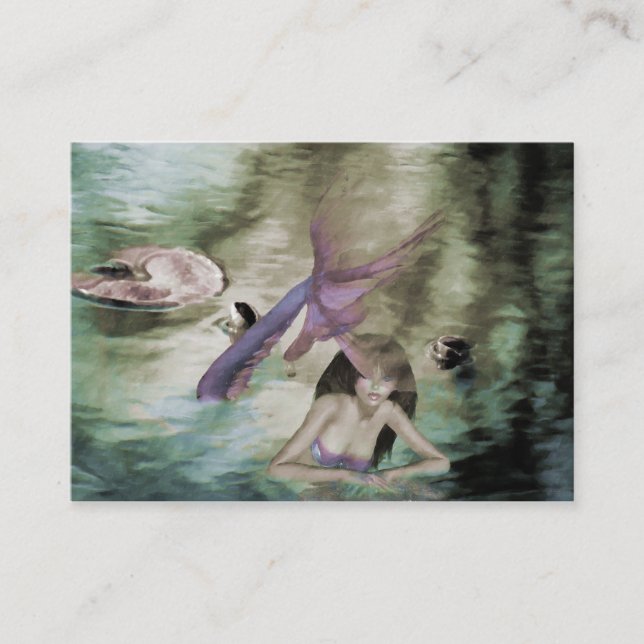 Carte De Visite Mini impression petite sirène (Devant)