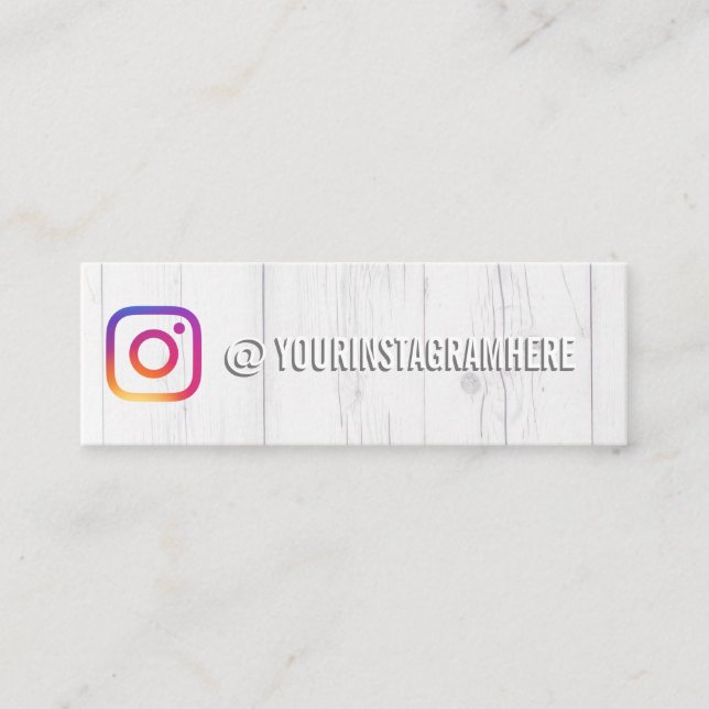Carte De Visite Mini Influenceur sur les médias sociaux Instagram (Devant)