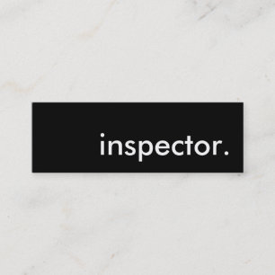Carte De Visite Mini inspecteur.