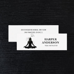 Carte De Visite Mini Inspiration Yoga Instructeur Professionnel