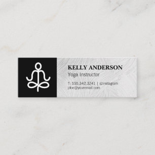 Carte De Visite Mini Instructeur de yoga Yogi