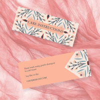 INSTRUCTIONS DE SOINS Élégantes Carreaux floraux r