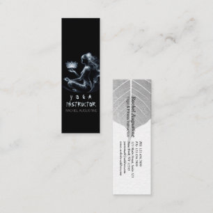 Carte De Visite Mini Instructrice de yoga Lotus Pose de méditation Brum
