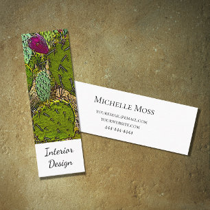Carte De Visite Mini Intérieur Designer Desert Botanical Simple