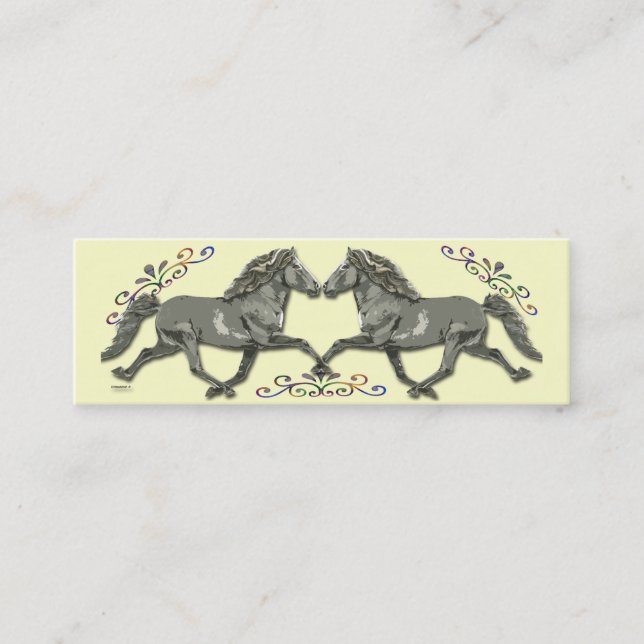 Carte De Visite Mini Islandais vintage (Devant)