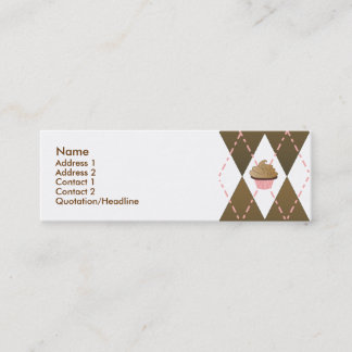 Carte De Visite Mini Jacquard Cupcakes