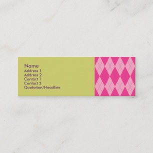 Carte De Visite Mini Jacquard rose