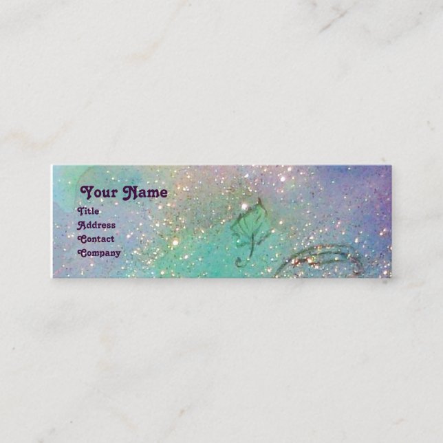 CARTE DE VISITE MINI JARDIN DES OMBRES PERDUES - PLANTE MAGIQUE DE BOUT (Devant)