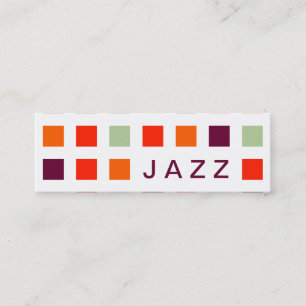 Carte De Visite Mini JAZZ (carrés modernes)