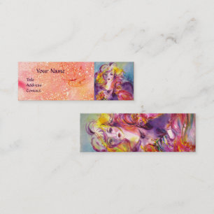 Carte De Visite Mini Jeune fille, Salon des cheveux de beauté, Artiste 