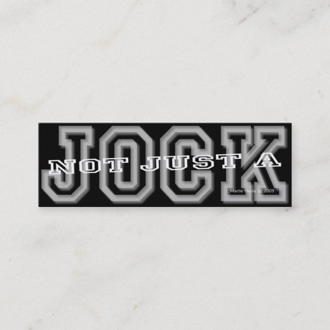 Carte De Visite Mini Jock - Social Media Personal Card (Devant)