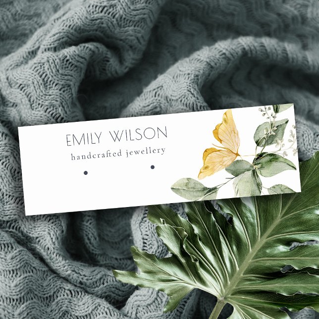 Carte De Visite Mini Joli Jardin Papillons Papillons à oreille Affichag (Créateur téléchargé)