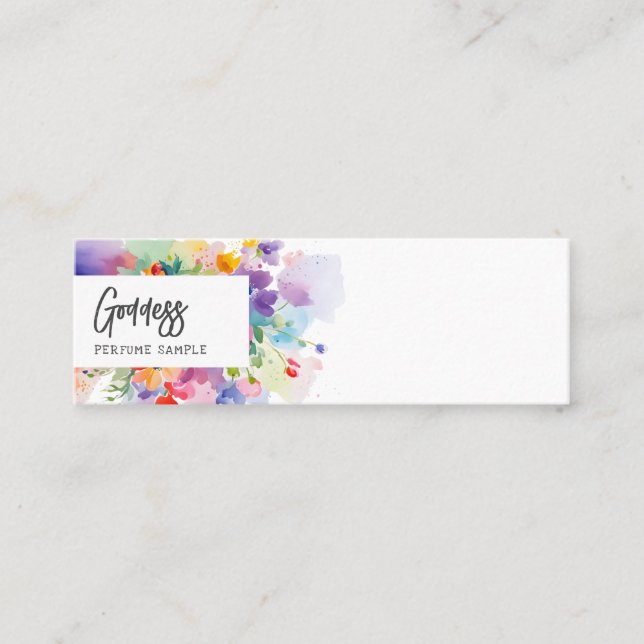Carte De Visite Mini Joli Tester Floral De Parfum (Devant)