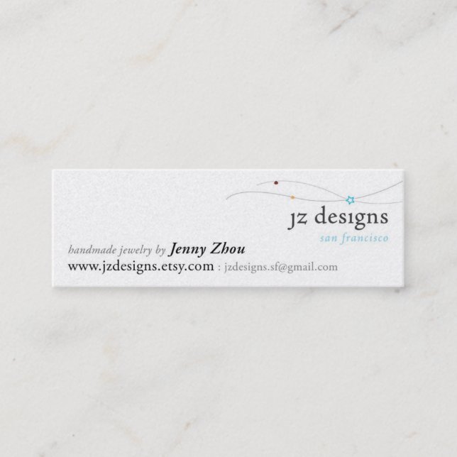 Carte De Visite Mini jzdesigns_etsy_10-09 (Devant)