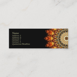 Carte De Visite Mini Kaléidoscopique Élégant