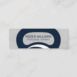 Carte De Visite Mini Kettle Bell   Arrière - plan de texture grise