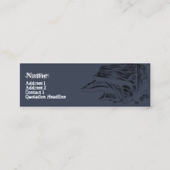 CARTE DE VISITE MINI LA VERRUE (Devant)