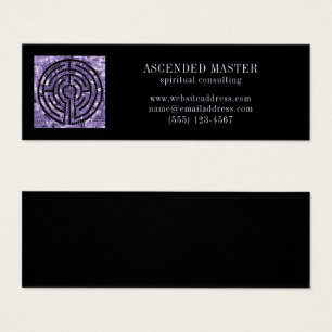 Carte de visite mini LABYRINTH VI - Noir