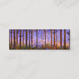 Carte De Visite Mini Le chemin secret du cerf - Paysage boisé étendu