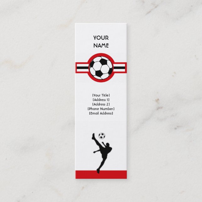 Carte De Visite Mini le football : étoile d'air (Devant)