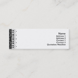 Carte De Visite Mini Le noir ondule petit