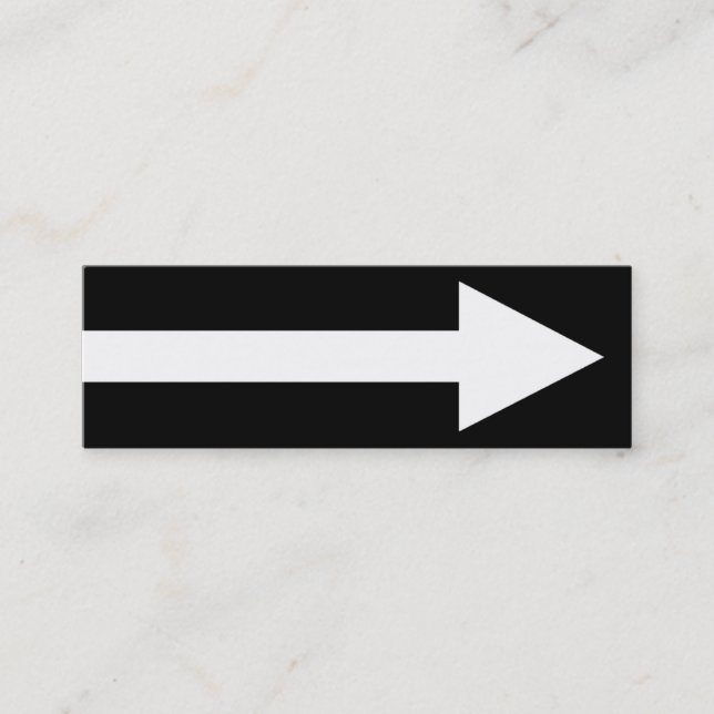 Carte De Visite Mini Le point entier II - noir et blanc (Devant)