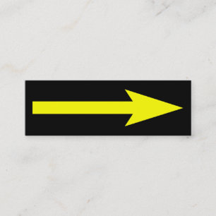 Carte De Visite Mini Le point entier - noir et jaune