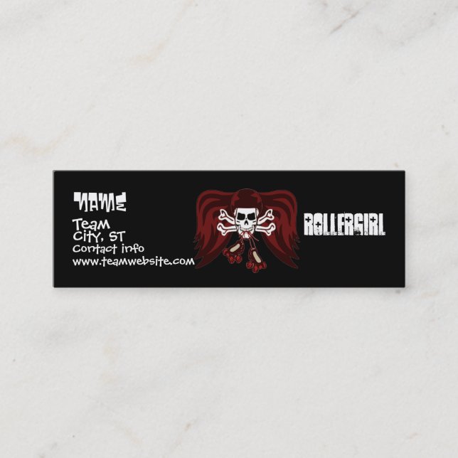 Carte De Visite Mini Le raie ou meurent avec des ailes d'ange (Devant)