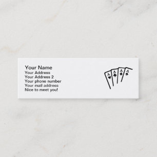 Carte De Visite Mini Le tisonnier carde des as