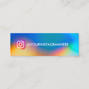 CARTE DE VISITE MINI LES MÉDIAS SOCIAUX DE LA FLEUR DE COULEUR