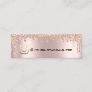 Carte De Visite Mini L'événement social RSVP de logo de médias