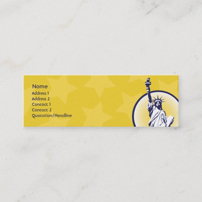 Carte De Visite Mini Libertaire - maigre (Devant)