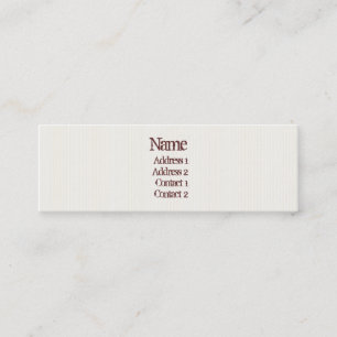 Carte De Visite Mini Lignes