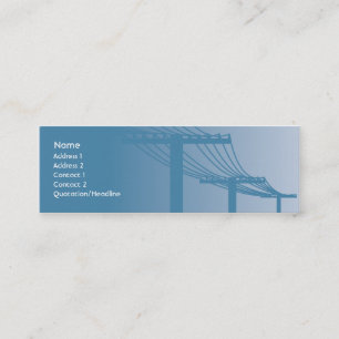 Carte De Visite Mini Lignes à  haute tension - maigres