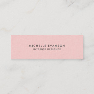 Carte De Visite Mini Linge rose simple et élégant professionnel