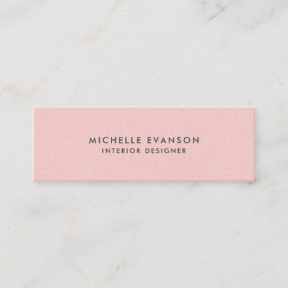Carte De Visite Mini Linge rose simple et élégant professionnel