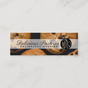 Carte De Visite Mini Logo Culinaire   Biscuits aux Pépites de Chocolat