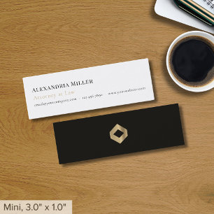 Carte De Visite Mini Logo de luxe simple et élégant