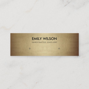 CARTE DE VISITE MINI LOGO DE REGAL FAUX GOLD COPPER STUD EARRÊT AFFICH